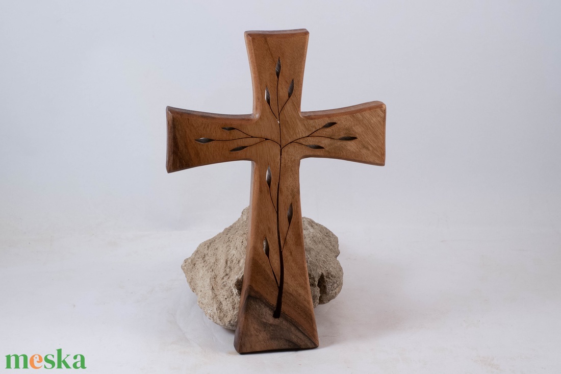 Mintás fakereszt, fali kereszt  - otthon & életmód - vallás - kereszt - Meska.hu