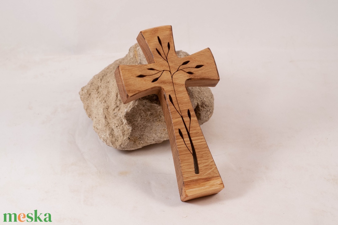 Mintás fakereszt, fali kereszt  - otthon & életmód - vallás - kereszt - Meska.hu