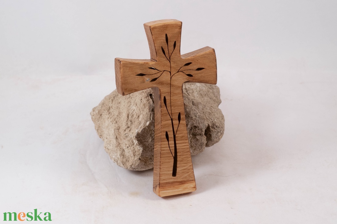 Mintás fakereszt, fali kereszt  - otthon & életmód - vallás - kereszt - Meska.hu