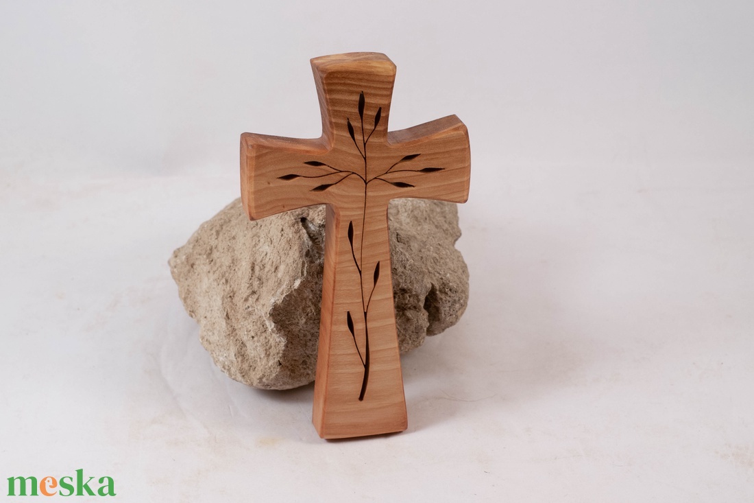 Mintás fakereszt, fali kereszt  - otthon & életmód - vallás - kereszt - Meska.hu
