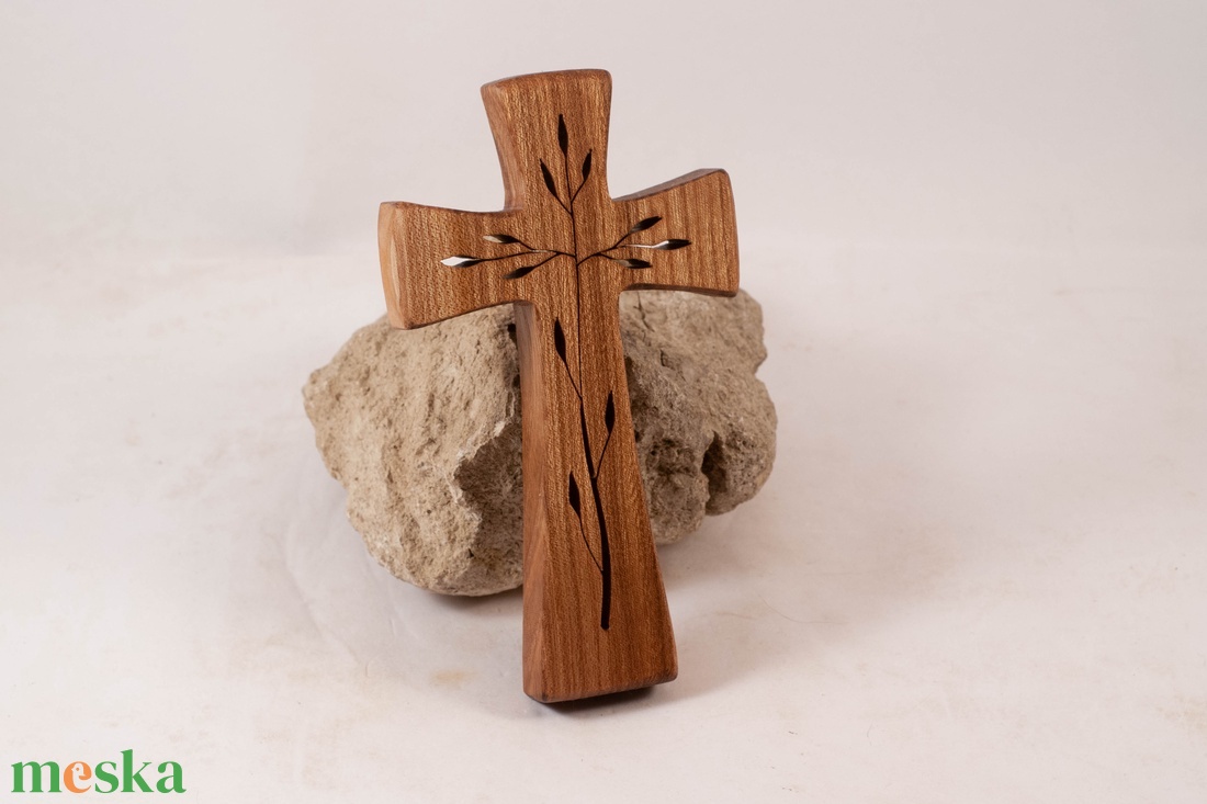 Mintás fakereszt, fali kereszt  - otthon & életmód - vallás - kereszt - Meska.hu