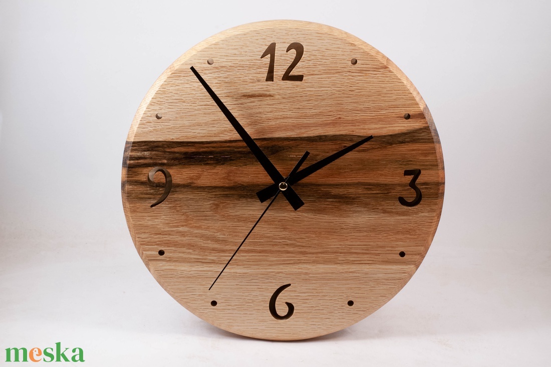 Fa falióra, kerek faóra,  - otthon & életmód - dekoráció - fali és függő dekoráció - falióra & óra - Meska.hu