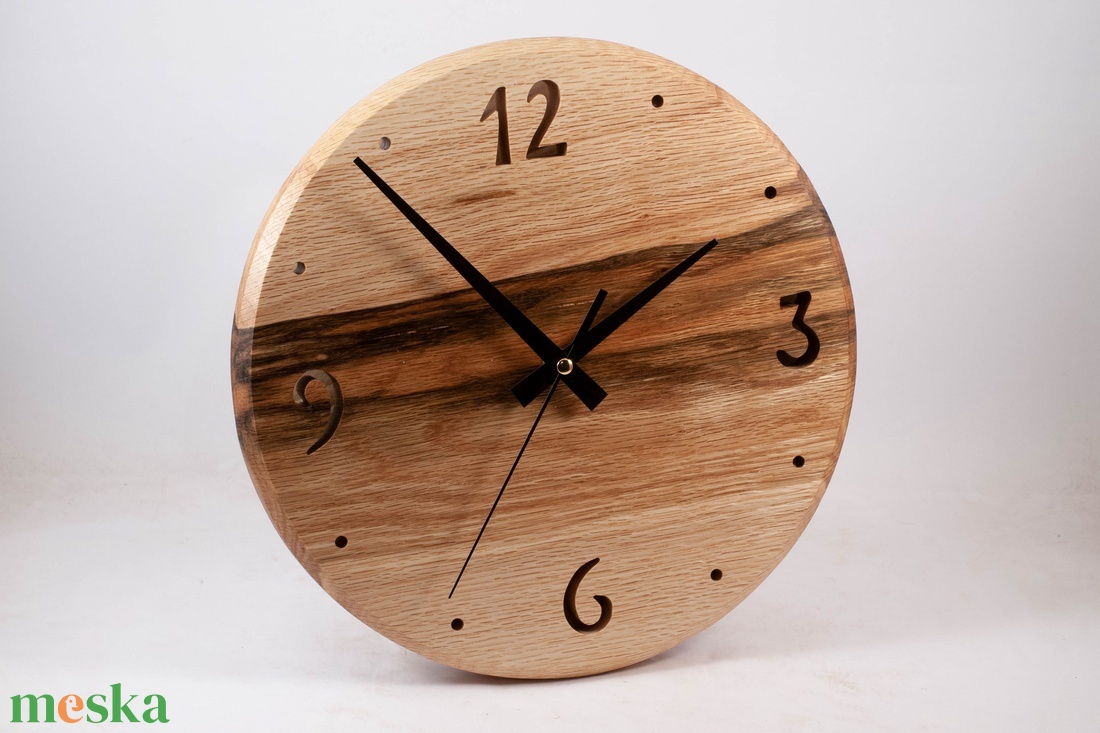 Fa falióra, kerek faóra,  - otthon & életmód - dekoráció - fali és függő dekoráció - falióra & óra - Meska.hu