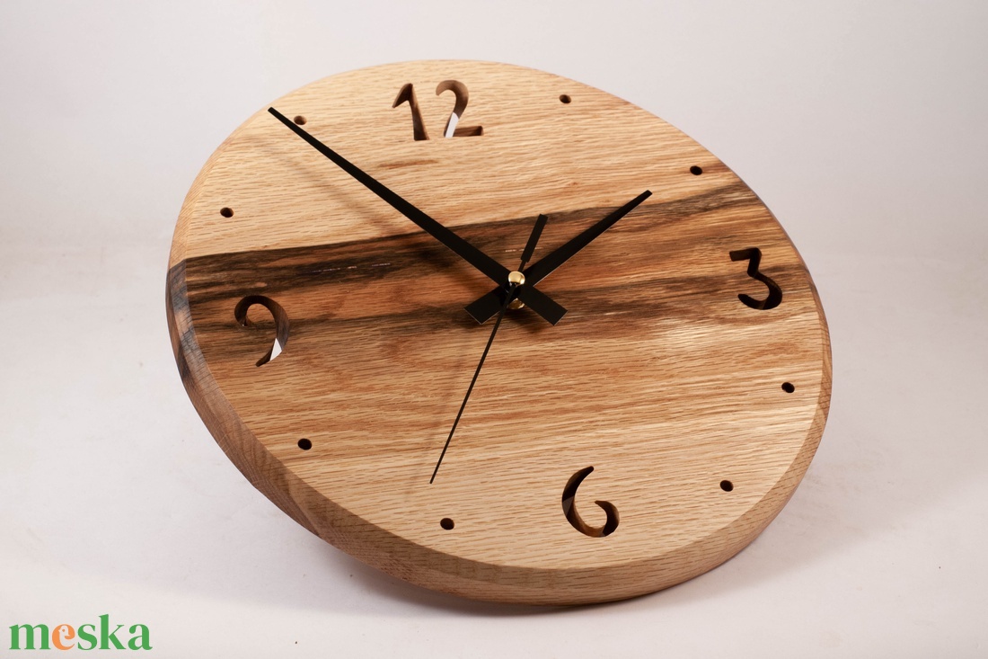 Fa falióra, kerek faóra,  - otthon & életmód - dekoráció - fali és függő dekoráció - falióra & óra - Meska.hu