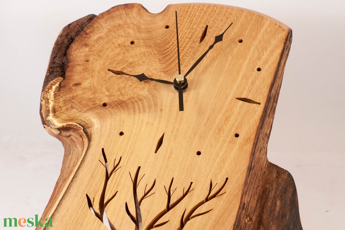 Fa falióra, rusztikus faóra,  - otthon & életmód - dekoráció - fali és függő dekoráció - falióra & óra - Meska.hu