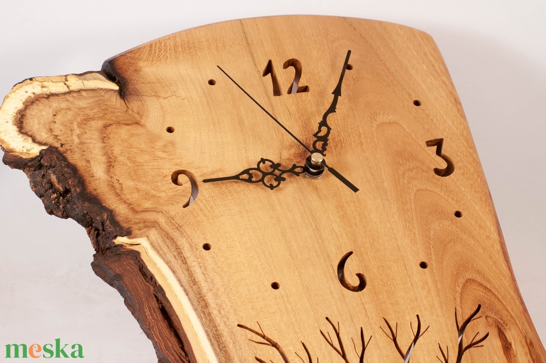 Fa falióra, rusztikus faóra,  - otthon & életmód - dekoráció - fali és függő dekoráció - falióra & óra - Meska.hu