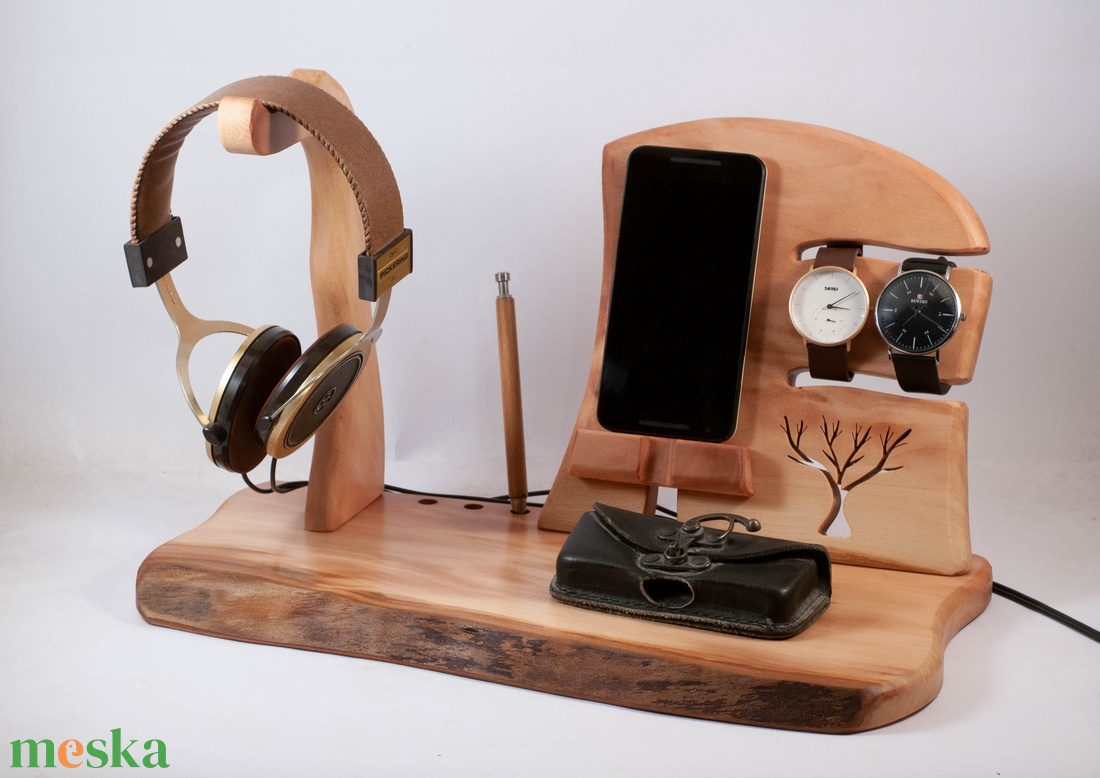   Mobil-, szemüveg-, fejhallgató, toll, 2 óra- tartó, asztali rendező - otthon & életmód - tárolás & rendszerezés - íróasztali tároló - Meska.hu