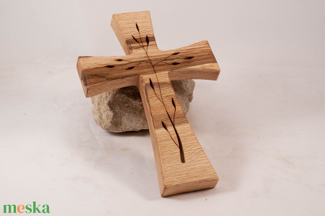 Mintás fakereszt, fali kereszt  - otthon & életmód - vallás - kereszt - Meska.hu