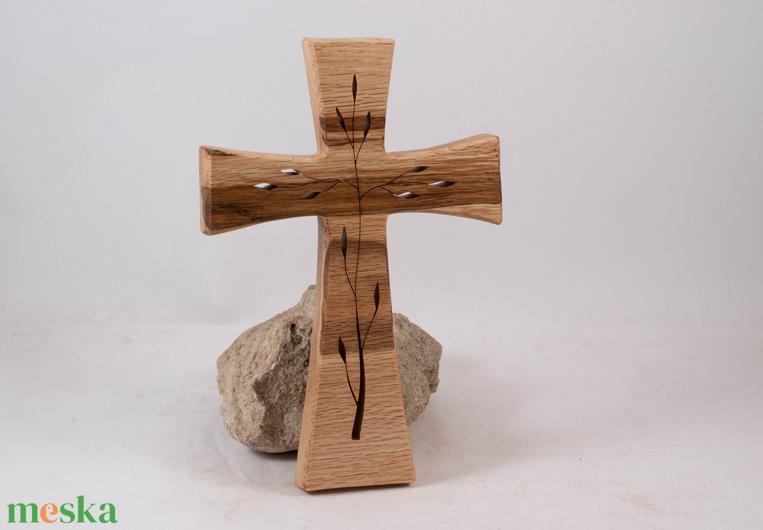 Mintás fakereszt, fali kereszt  - otthon & életmód - vallás - kereszt - Meska.hu