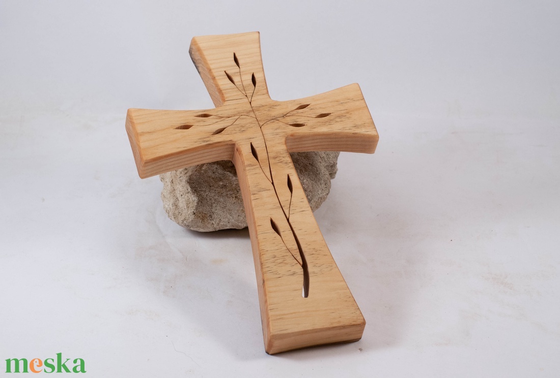 Mintás fakereszt, fali kereszt  - otthon & életmód - vallás - kereszt - Meska.hu