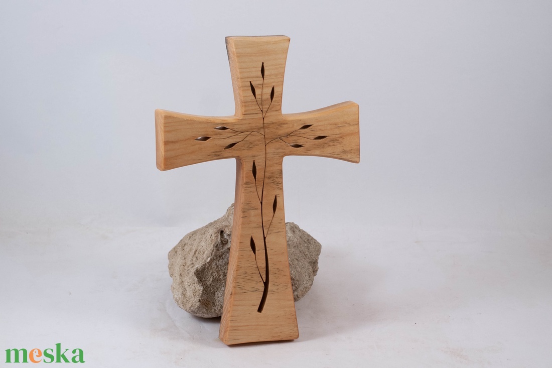 Mintás fakereszt, fali kereszt  - otthon & életmód - vallás - kereszt - Meska.hu