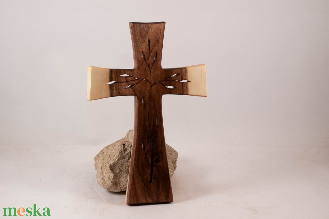 Mintás fakereszt, fali kereszt  - otthon & életmód - vallás - kereszt - Meska.hu