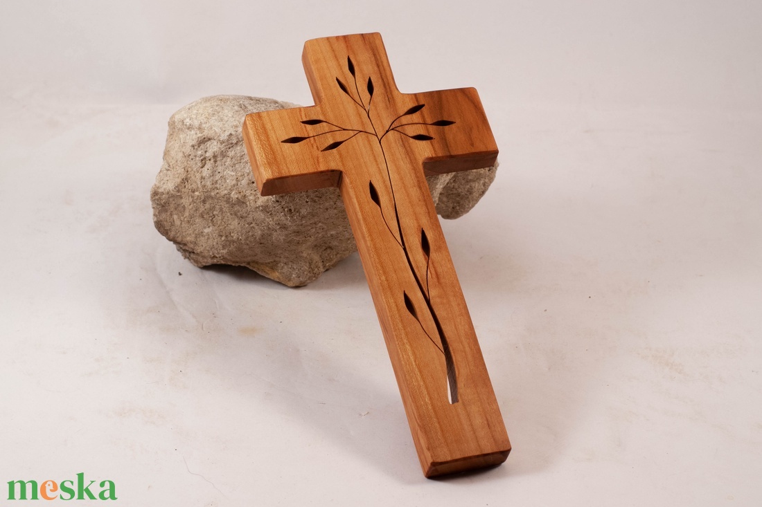 Mintás fakereszt, fali kereszt  - otthon & életmód - vallás - kereszt - Meska.hu