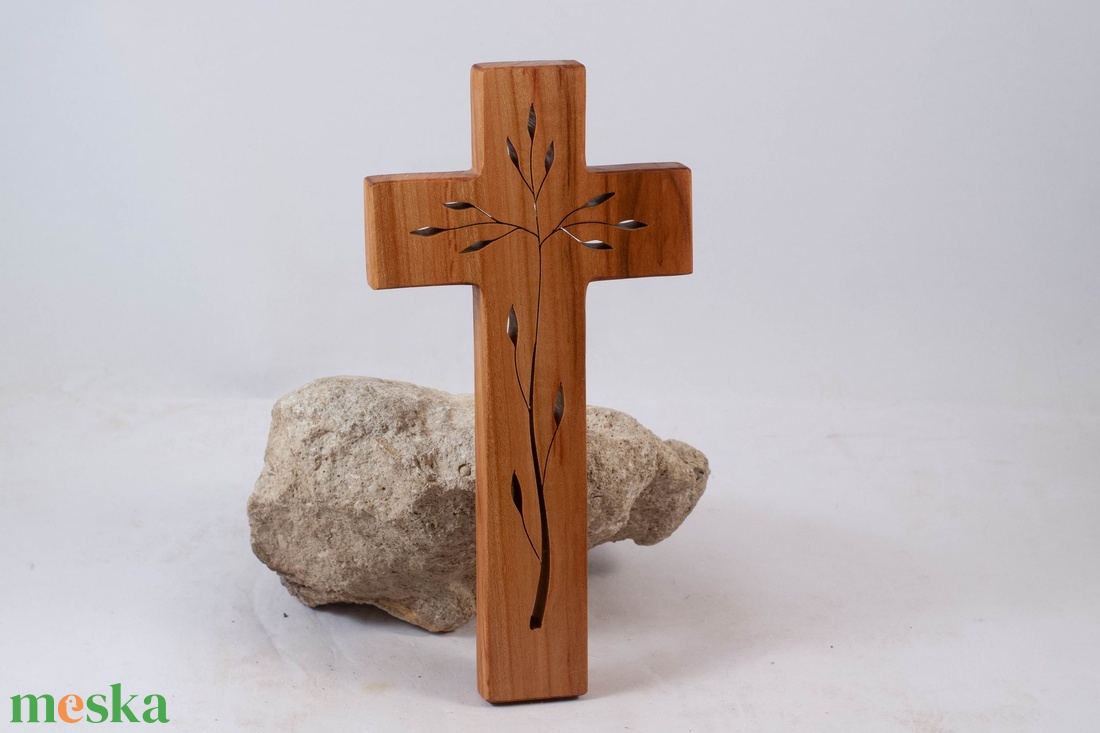 Mintás fakereszt, fali kereszt  - otthon & életmód - vallás - kereszt - Meska.hu