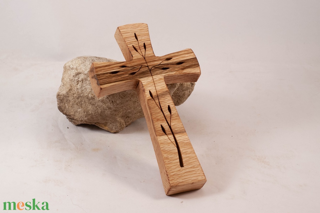 Mintás fakereszt, fali kereszt  - otthon & életmód - vallás - kereszt - Meska.hu