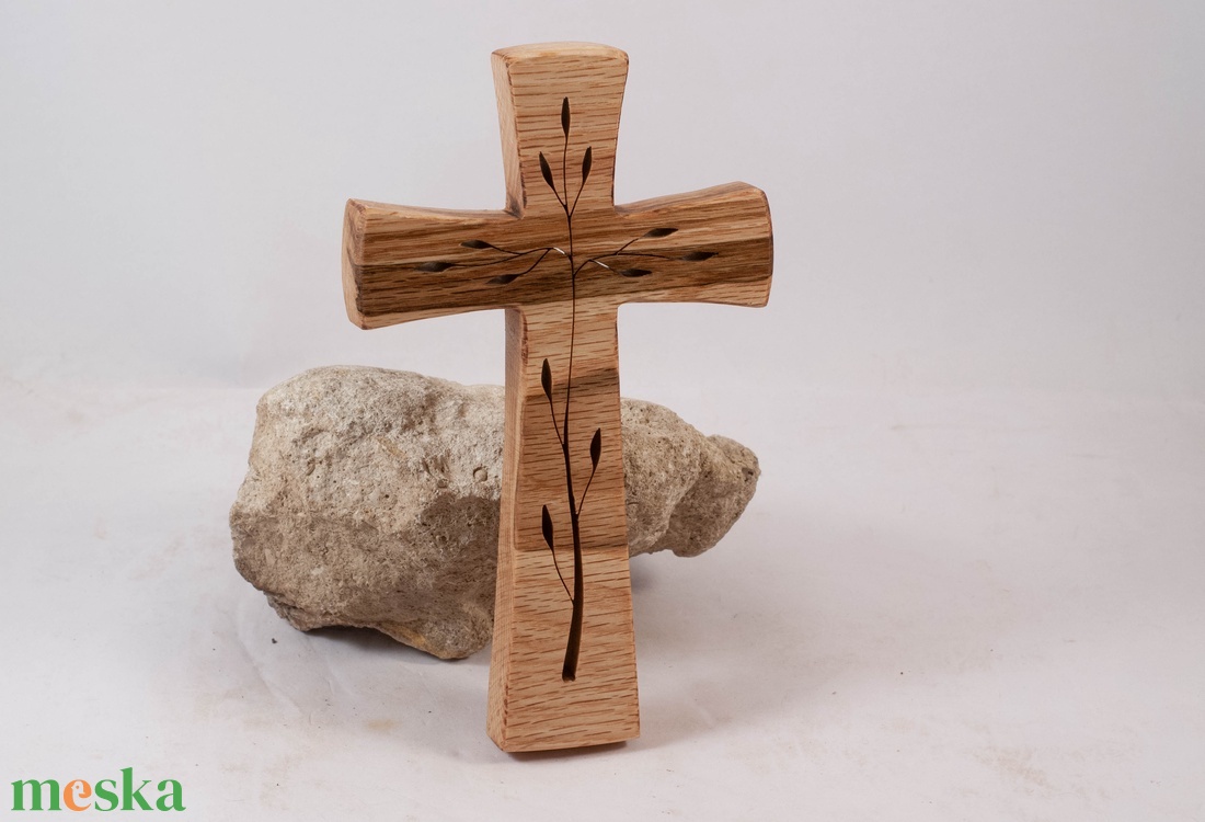 Mintás fakereszt, fali kereszt  - otthon & életmód - vallás - kereszt - Meska.hu