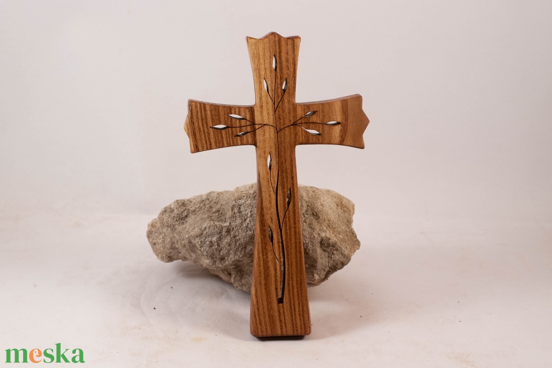 Mintás fakereszt, fali kereszt  - otthon & életmód - vallás - kereszt - Meska.hu
