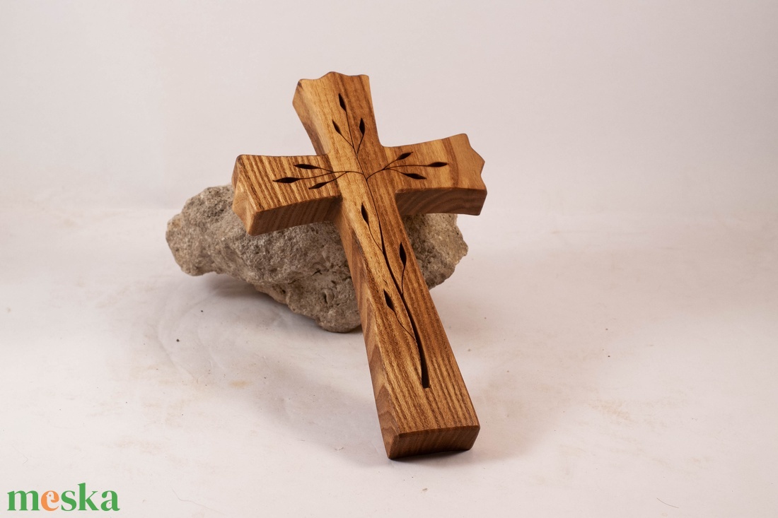 Mintás fakereszt, fali kereszt  - otthon & életmód - vallás - kereszt - Meska.hu