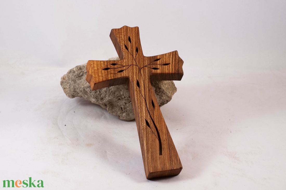 Mintás fakereszt, fali kereszt  - otthon & életmód - vallás - kereszt - Meska.hu