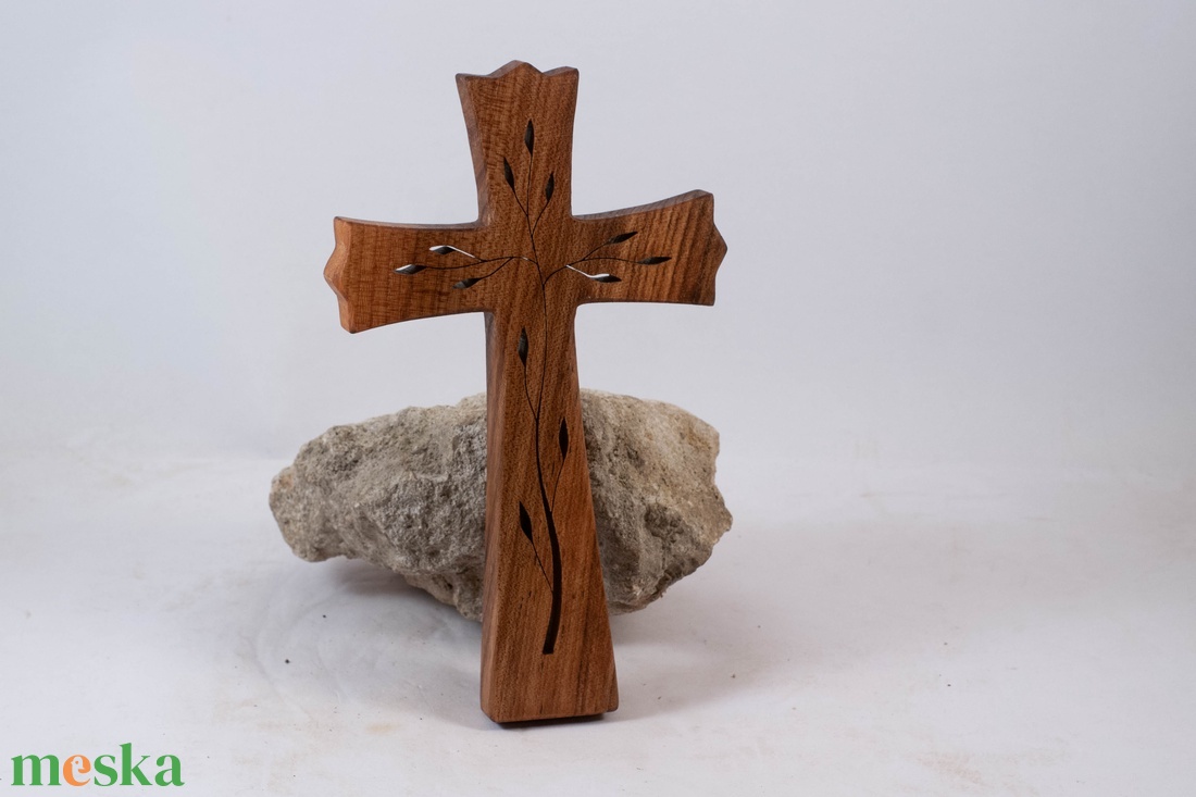 Mintás fakereszt, fali kereszt  - otthon & életmód - vallás - kereszt - Meska.hu