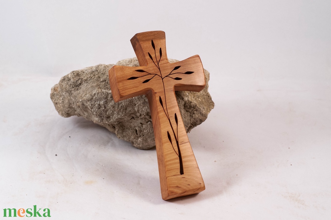 Mintás fakereszt, fali kereszt  - otthon & életmód - vallás - kereszt - Meska.hu