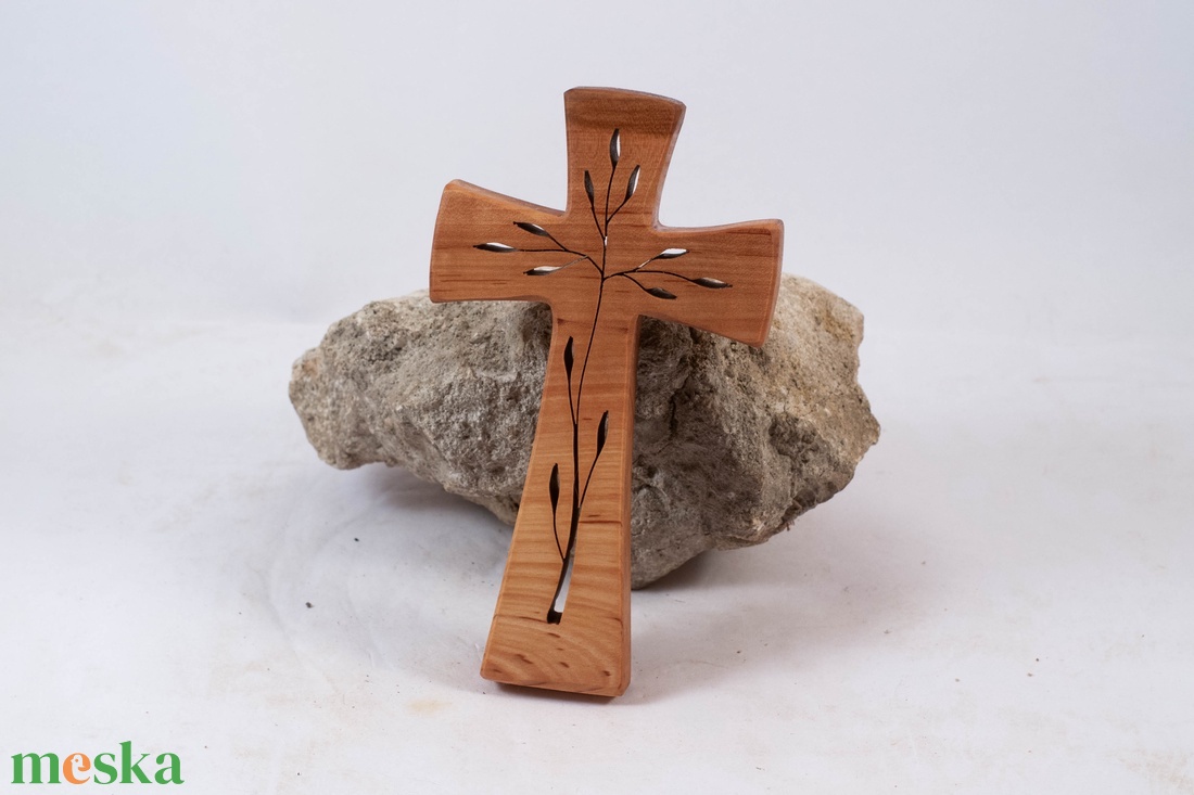 Mintás fakereszt, fali kereszt  - otthon & életmód - vallás - kereszt - Meska.hu