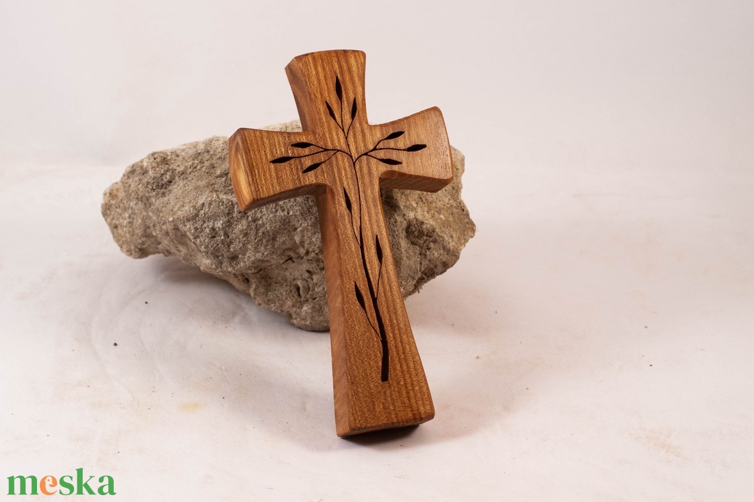 Mintás fakereszt, fali kereszt  - otthon & életmód - vallás - kereszt - Meska.hu