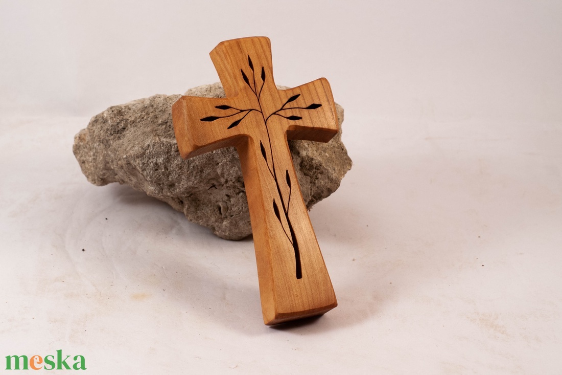 Mintás fakereszt, fali kereszt  - otthon & életmód - vallás - kereszt - Meska.hu
