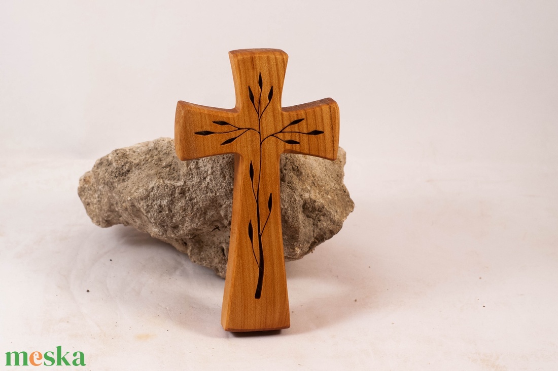 Mintás fakereszt, fali kereszt  - otthon & életmód - vallás - kereszt - Meska.hu