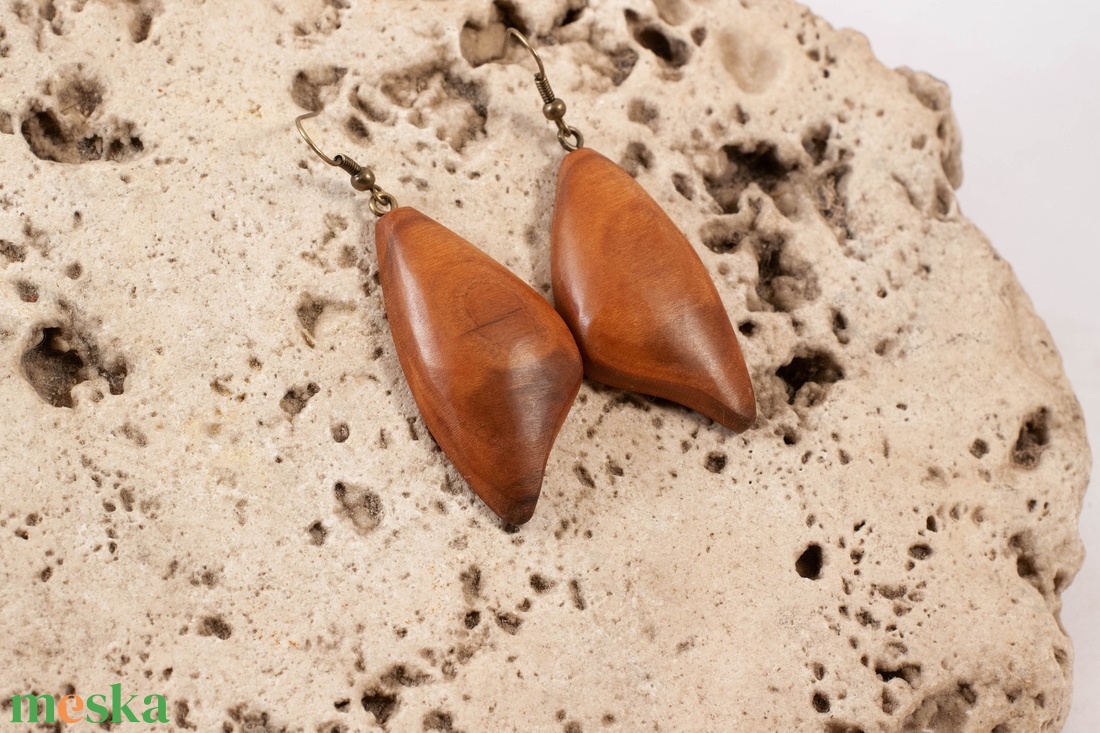 Fa fülbevaló - ékszer - fülbevaló - lógó fülbevaló - Meska.hu