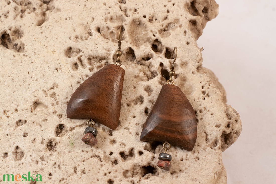 Fa fülbevaló - ékszer - fülbevaló - lógó fülbevaló - Meska.hu