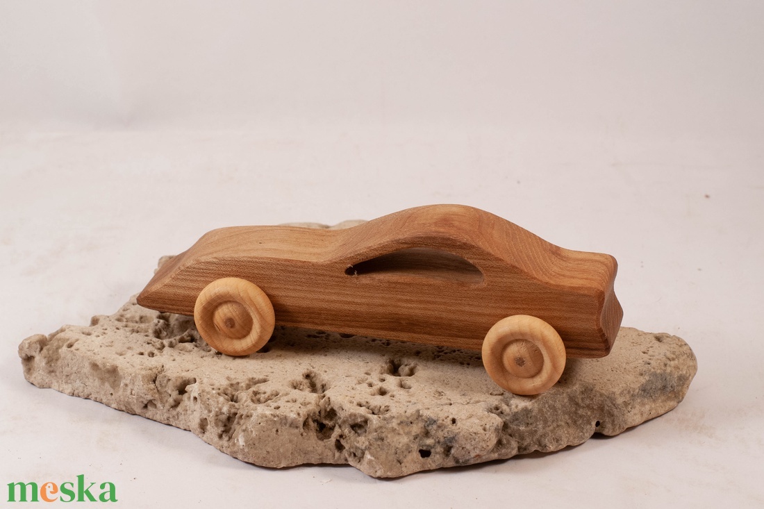Játék fa autó, sport kocsi , fakocsi - játék & sport - húzó & tolójátékok - Meska.hu