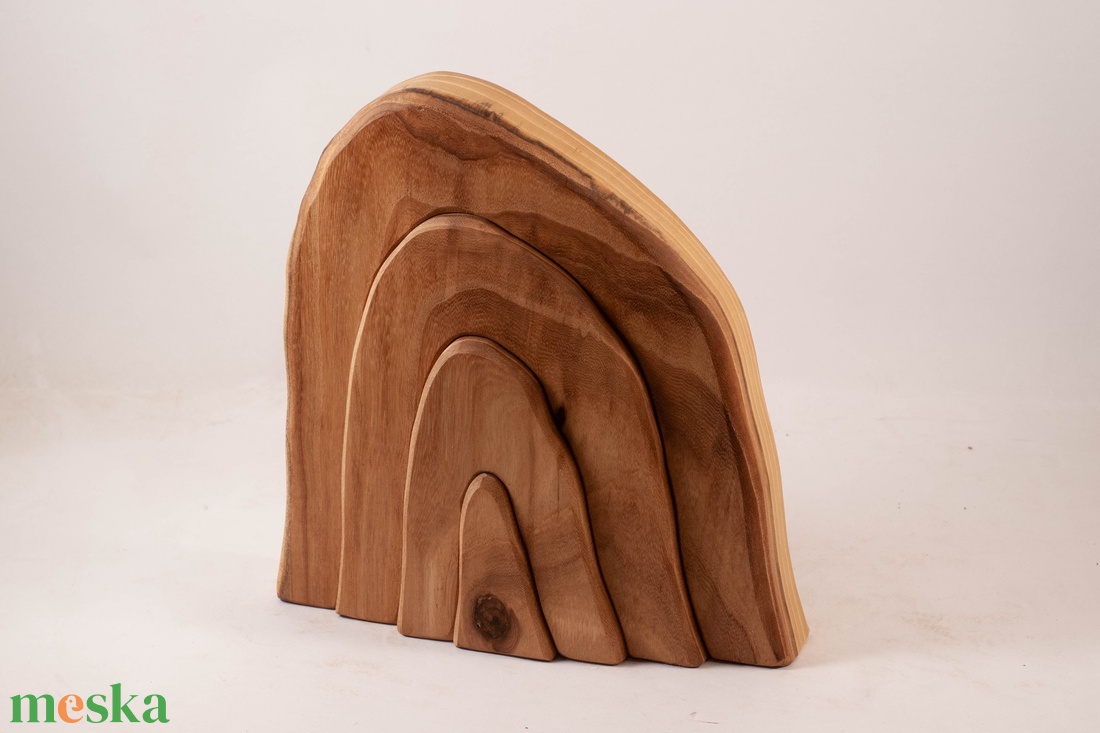  Fa barlang, fa építő, kirakó - játék & sport - készségfejlesztő és logikai játék - szín és formaválogató játékok - Meska.hu