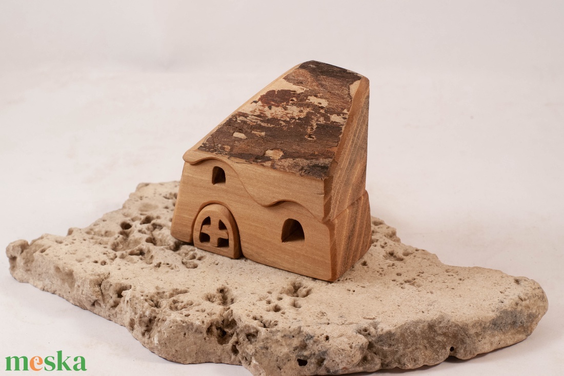  Fa házikó, fa építő, kirakó - játék & sport - építőjáték - Meska.hu
