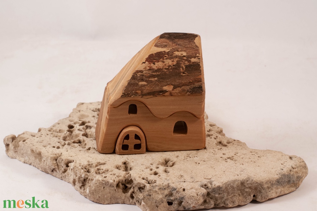  Fa házikó, fa építő, kirakó - játék & sport - építőjáték - Meska.hu