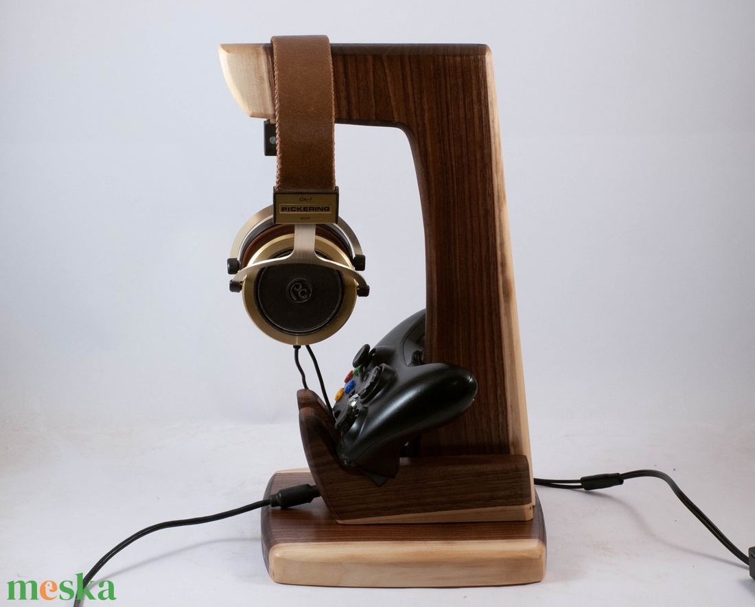 Fejhallgató, és kontroller tartó tartó, állvány, fülhallgató - otthon & életmód - tárolás & rendszerezés - íróasztali tároló - Meska.hu