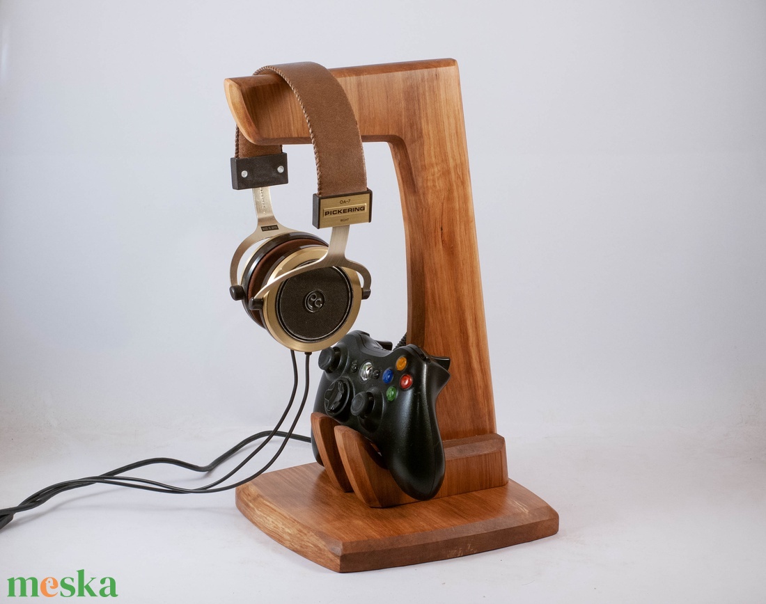 Fejhallgató, és kontroller tartó, asztali rendező - otthon & életmód - tárolás & rendszerezés - íróasztali tároló - Meska.hu