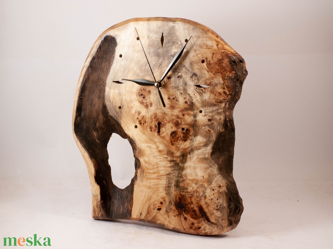 Fa falióra, rusztikus faóra,  - otthon & életmód - dekoráció - fali és függő dekoráció - falióra & óra - Meska.hu