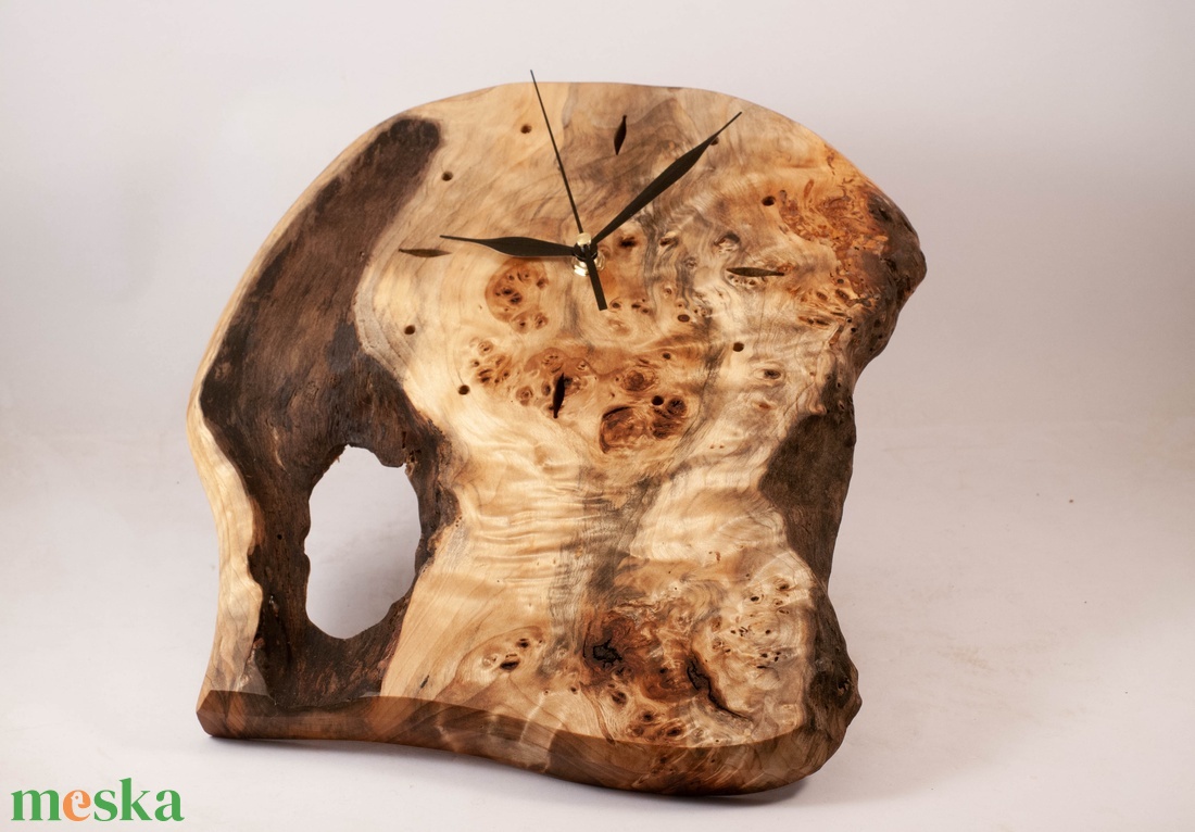 Fa falióra, rusztikus faóra,  - otthon & életmód - dekoráció - fali és függő dekoráció - falióra & óra - Meska.hu