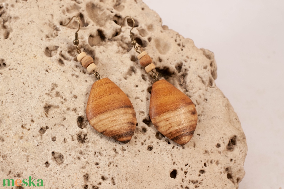 Fa fülbevaló - ékszer - fülbevaló - lógó fülbevaló - Meska.hu