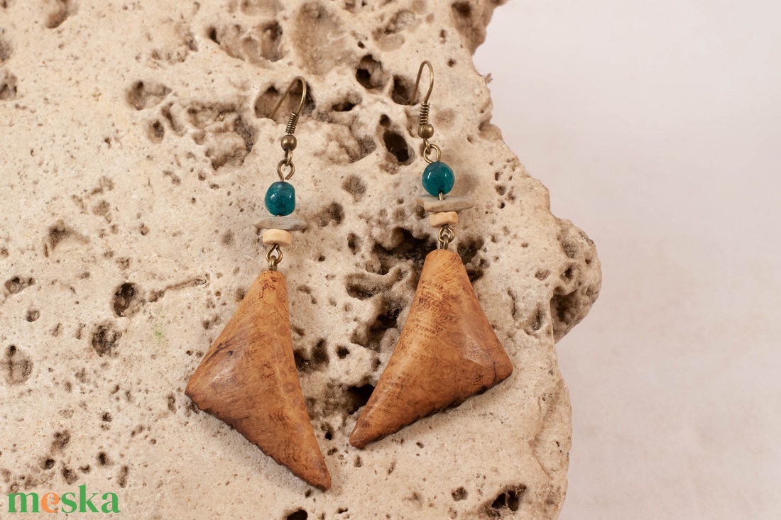 Fa fülbevaló - ékszer - fülbevaló - lógó fülbevaló - Meska.hu