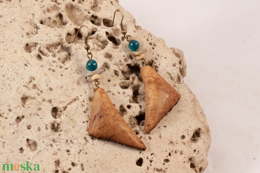 Fa fülbevaló - ékszer - fülbevaló - lógó fülbevaló - Meska.hu