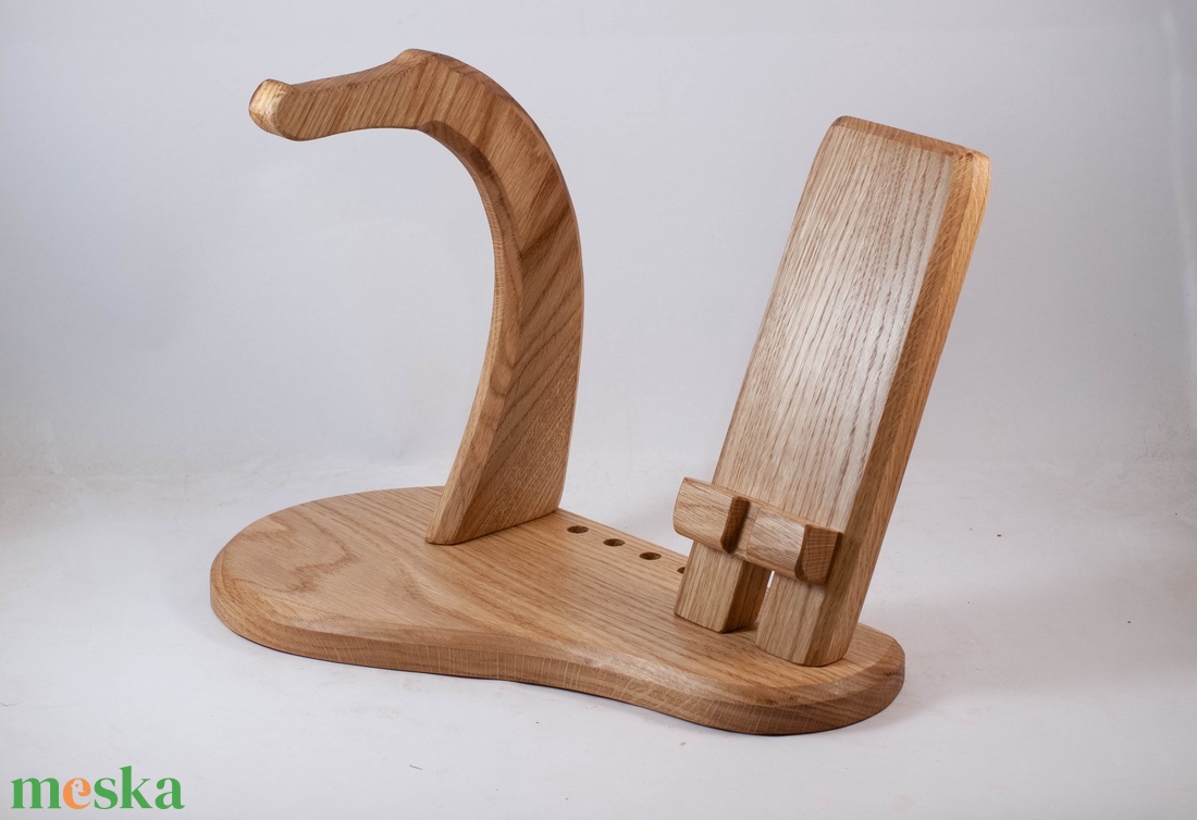 Fejhallgató, és mobiltelefon tartó, asztali rendező - otthon & életmód - tárolás & rendszerezés - íróasztali tároló - Meska.hu