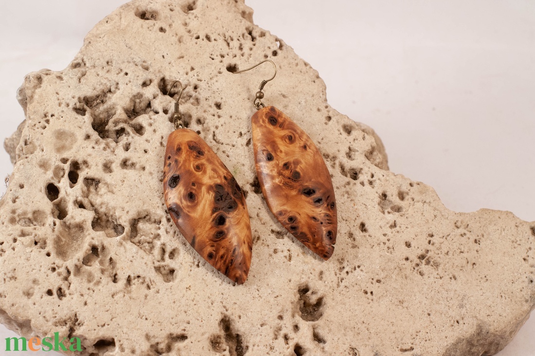 Fa fülbevaló - ékszer - fülbevaló - lógó fülbevaló - Meska.hu