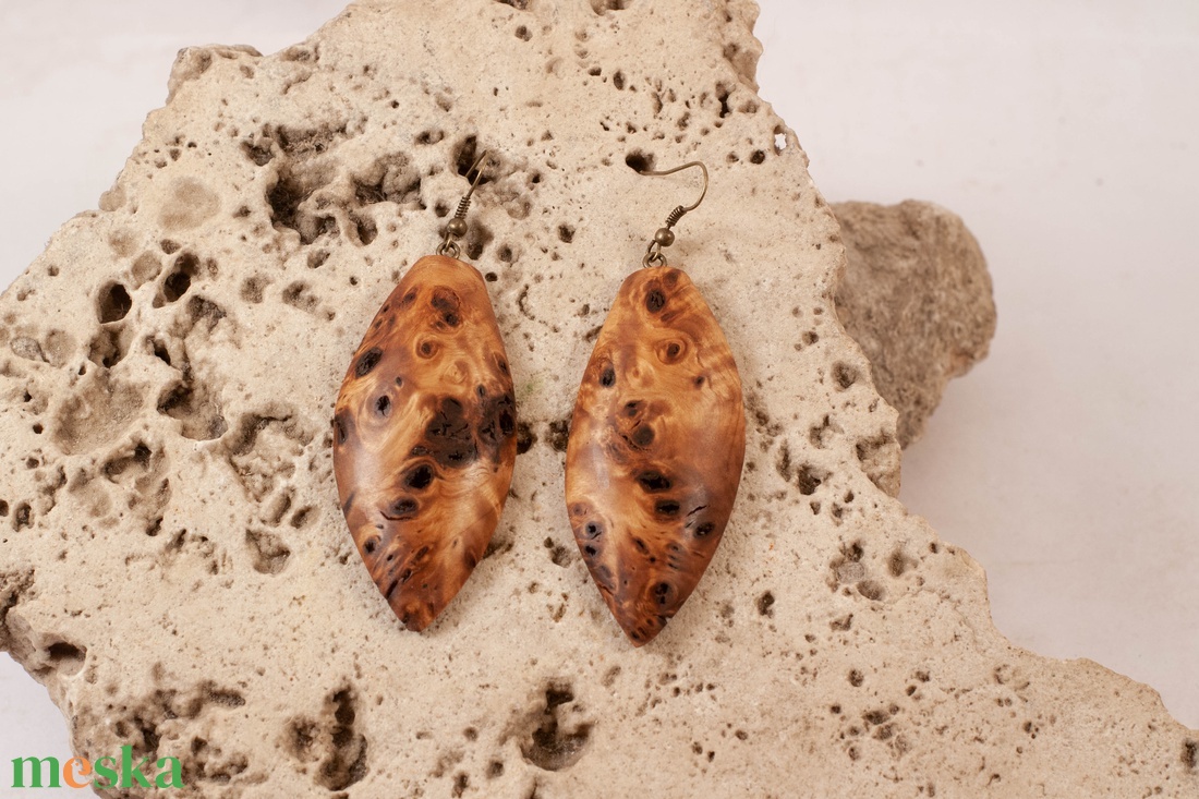 Fa fülbevaló - ékszer - fülbevaló - lógó fülbevaló - Meska.hu