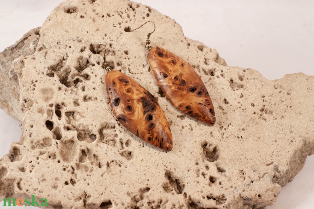 Fa fülbevaló - ékszer - fülbevaló - lógó fülbevaló - Meska.hu