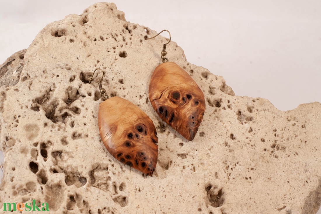Fa fülbevaló - ékszer - fülbevaló - lógó fülbevaló - Meska.hu