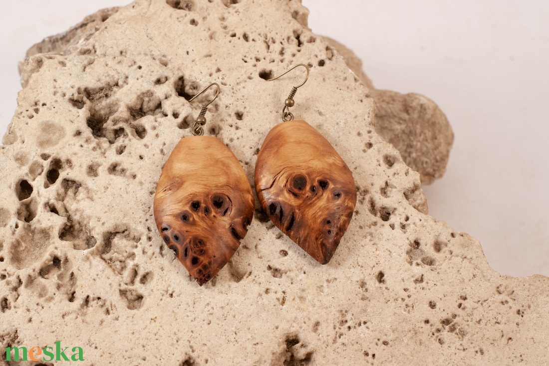 Fa fülbevaló - ékszer - fülbevaló - lógó fülbevaló - Meska.hu