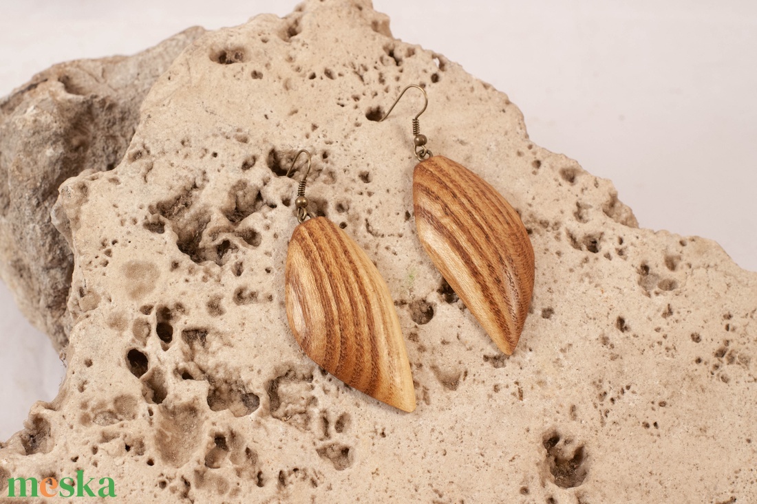 Fa fülbevaló - ékszer - fülbevaló - lógó fülbevaló - Meska.hu