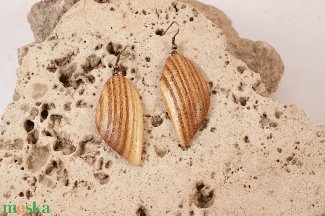 Fa fülbevaló - ékszer - fülbevaló - lógó fülbevaló - Meska.hu